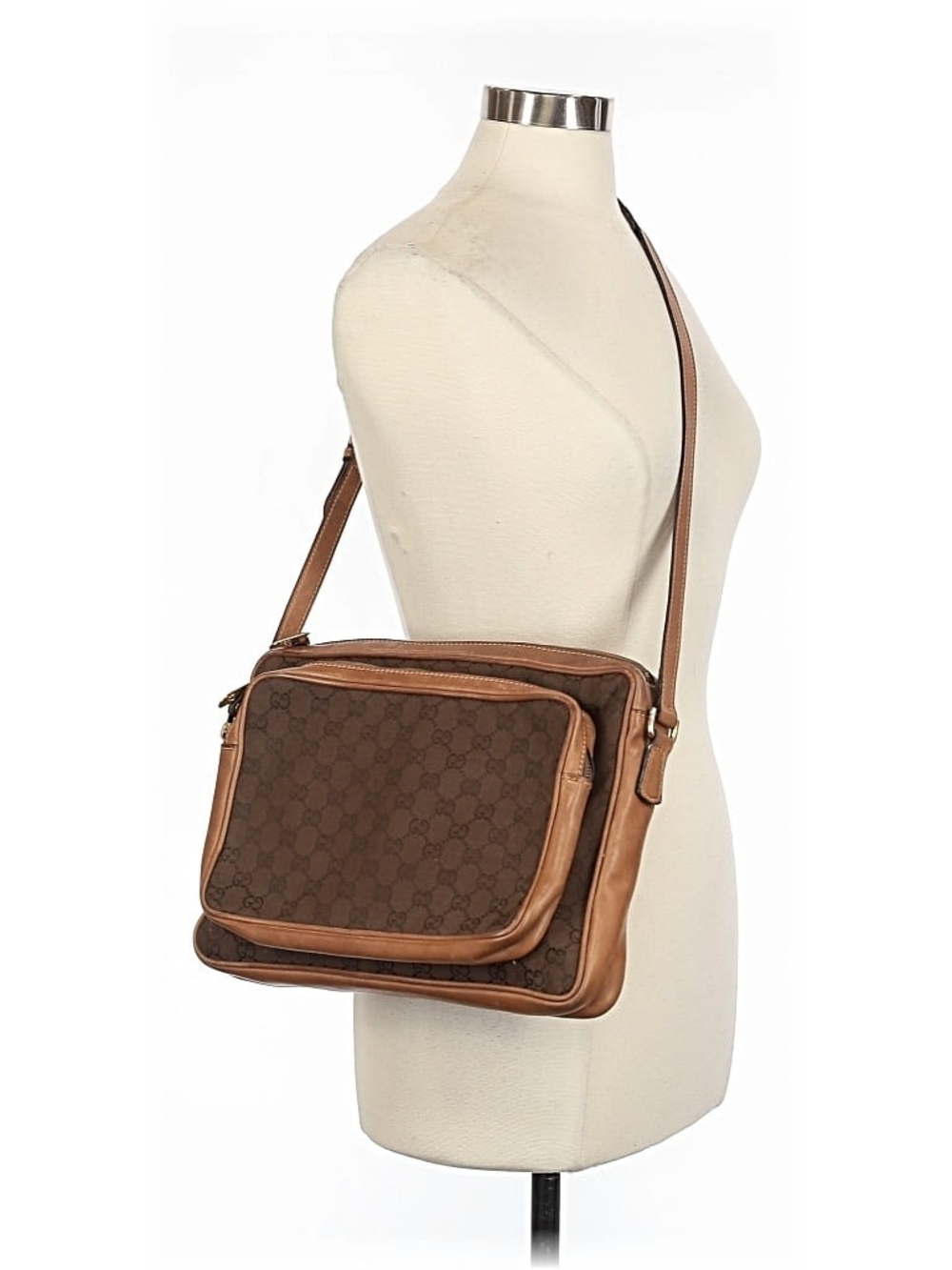 Gucci Brown GG Canvas Crossbody Bag - Picture 2 of 12